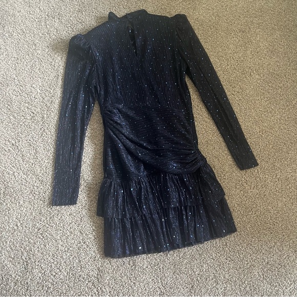 NWT Sabina Musayev Sunrise Dress in Navy - Picture 7 of 8